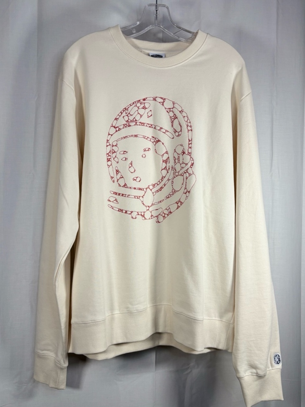 NWOT Billionaire Boys Club Men’s Cream Crewneck with Red Astronaut Graphic Sz XL
